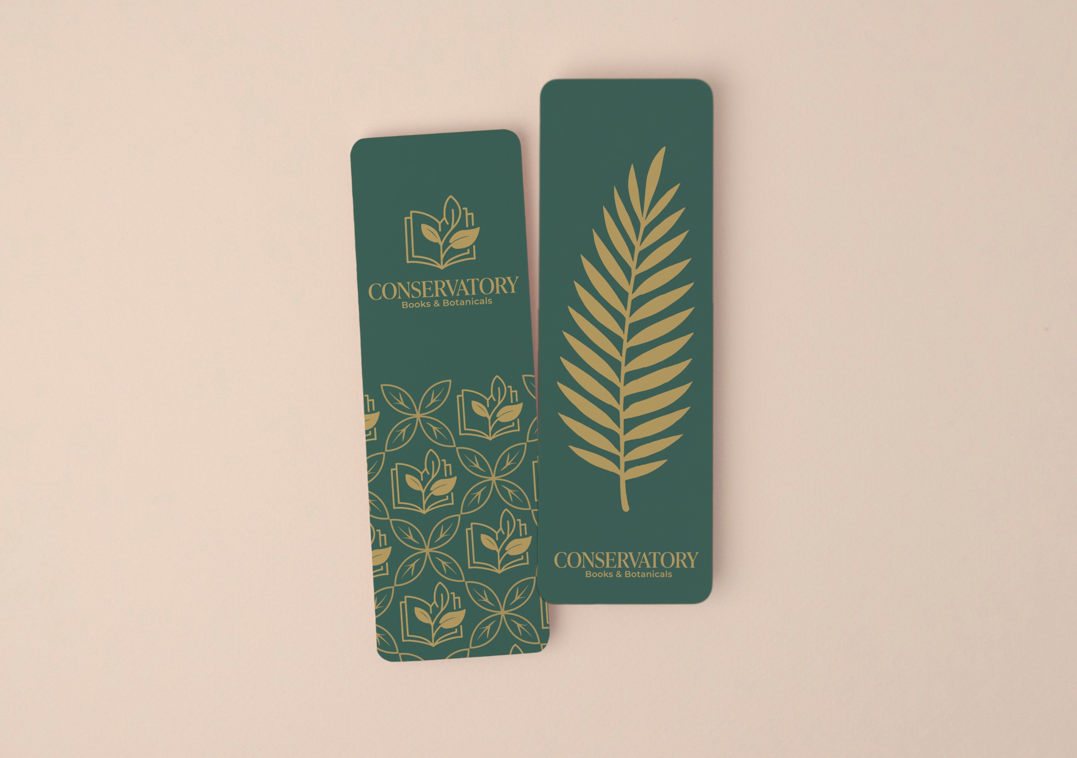 Conservatory bookmark mockup two